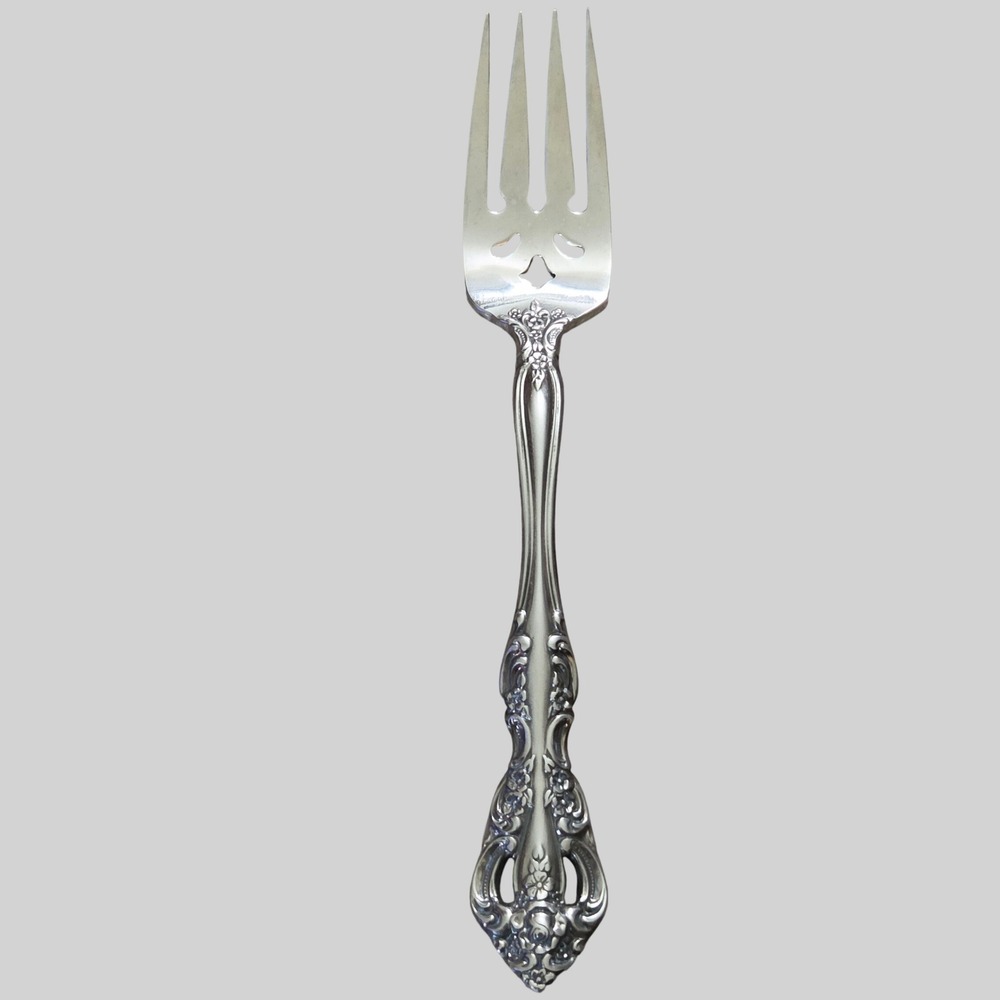 Oneida Michelangelo Stainless Steel Pierced Salad Fork 6.5" SF Glossy Flatware